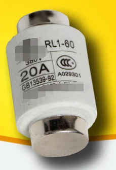 

Free Shipping 1pcs/lot RL1-60 10A 15A 20A 30A 40A 50A 60A 380V spiral ceramic fuse