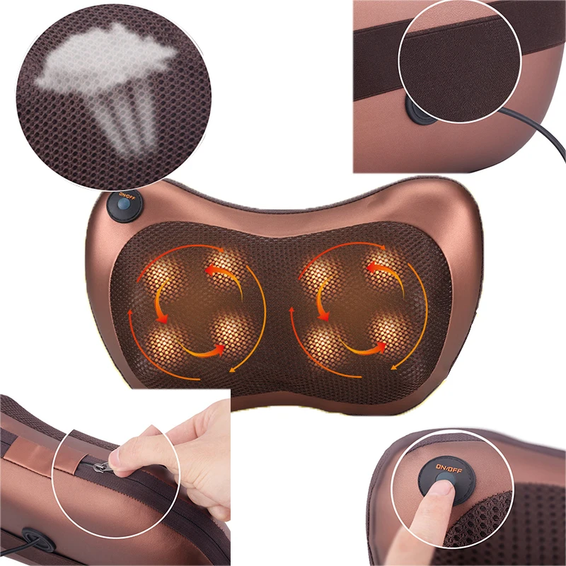 Электрический шиацу-массажер для шеи спины поясницы и всего тела