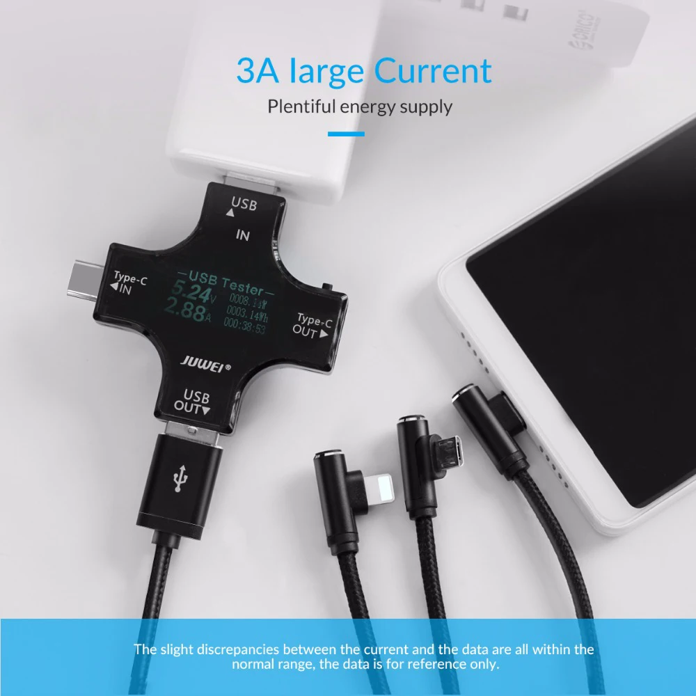 ORICO 3 в 1 USB кабель для мобильного телефона Micro usb type C кабель зарядного устройства для iPhone samsung 6X7 8 10 xiaomi зарядный кабель