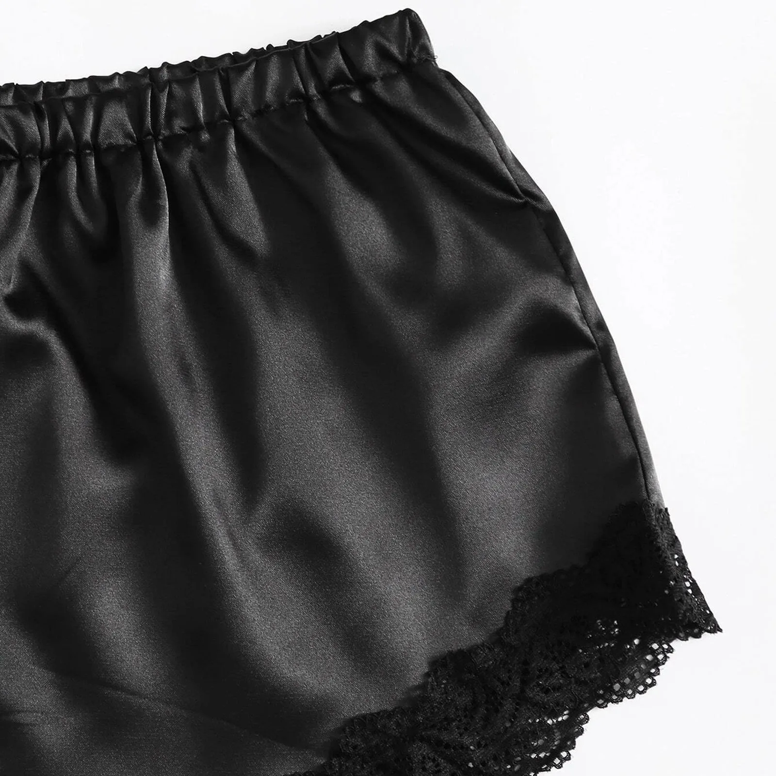 

Women New Sleepwear Sexy Lingerie Silk Underwear NightwearPajamas Satin Lace peignoir women's pajamas nachtkleding vrouwen