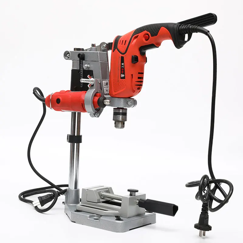 Подставка с двумя головками и зажимом держатель для электродрели кронштейн