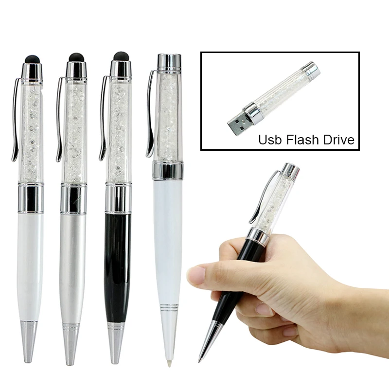 Алмазные Стразы шариковая ручка USB флеш-накопитель 2 0 Флешка 64 ГБ флэш-накопитель