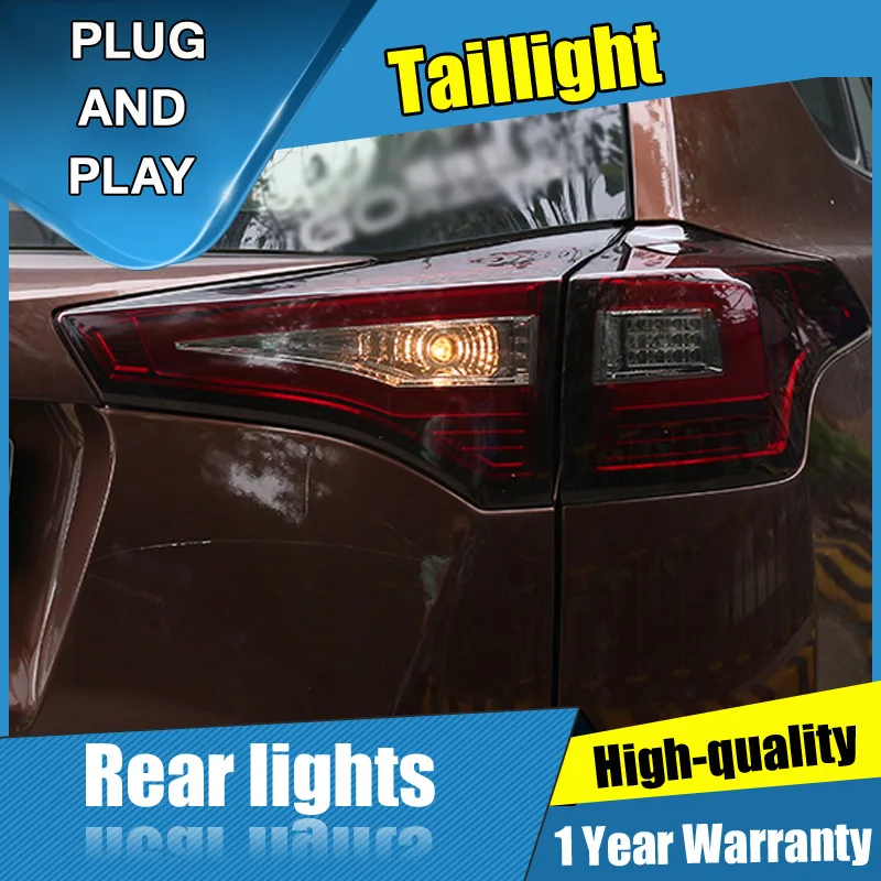 

2PCS Car Styling for Toyota RAV4 Taillights 2013-2015 for RAV4 LED Tail Lamp+Turn Signal+Brake+Reverse LED light