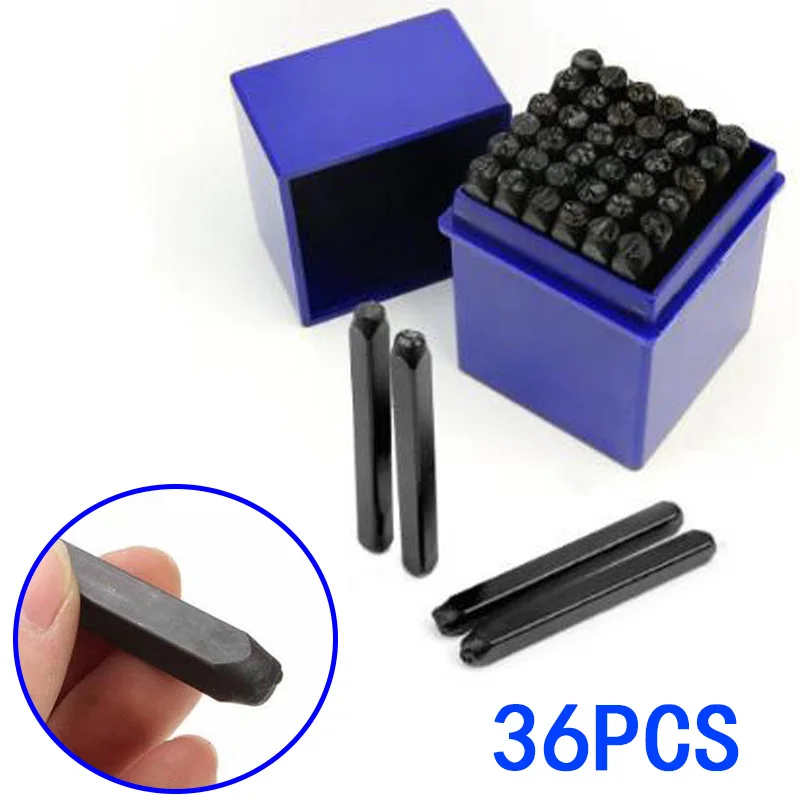 Набор инструментов 36 шт. 6 мм металлический буквенный штамп с цифровой