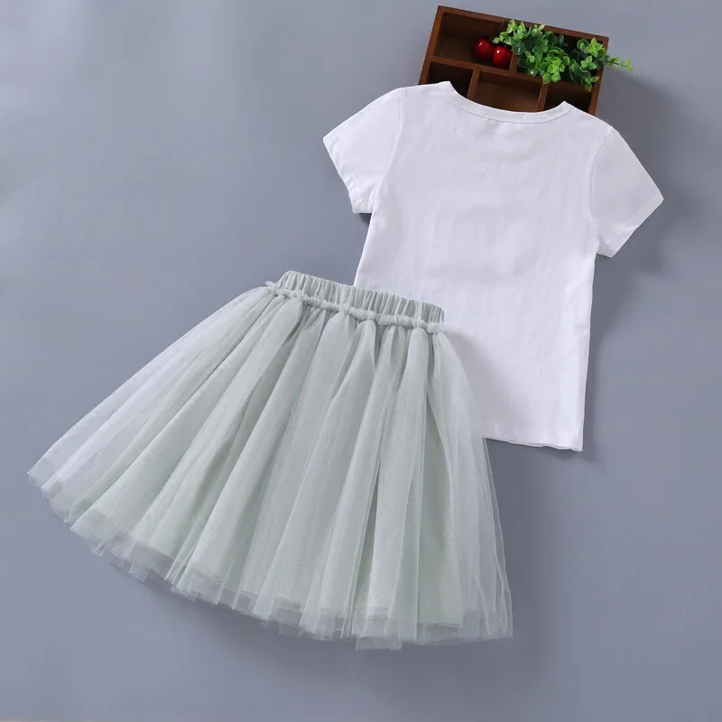 Комплекты детской одежды комплект летней для девочек топы маленьких юбка-пачка