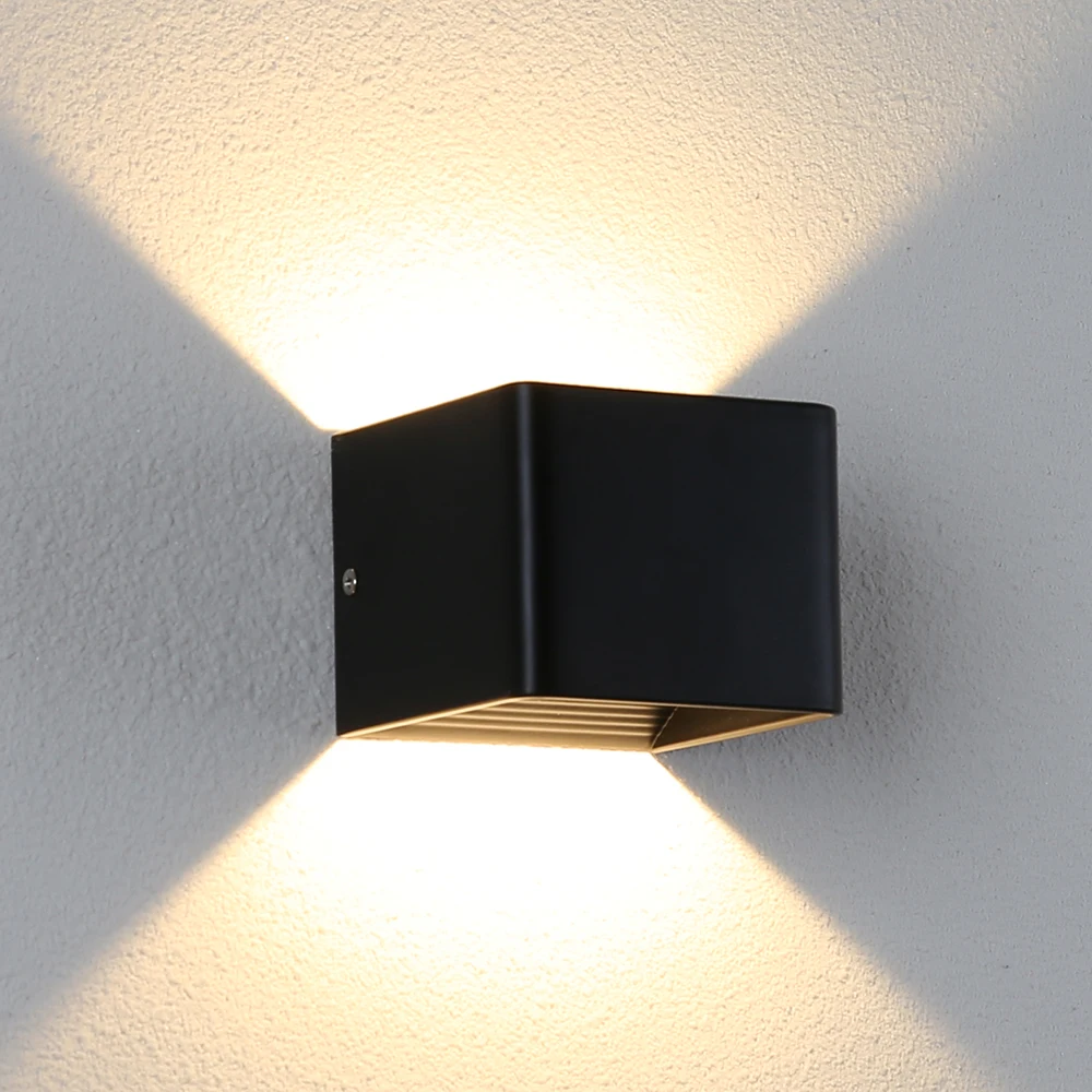 

Wall Lamps Aluminum 85V-265V Black White Warm light for Living Room Bedroom Corridor Staircase LED Indoor
