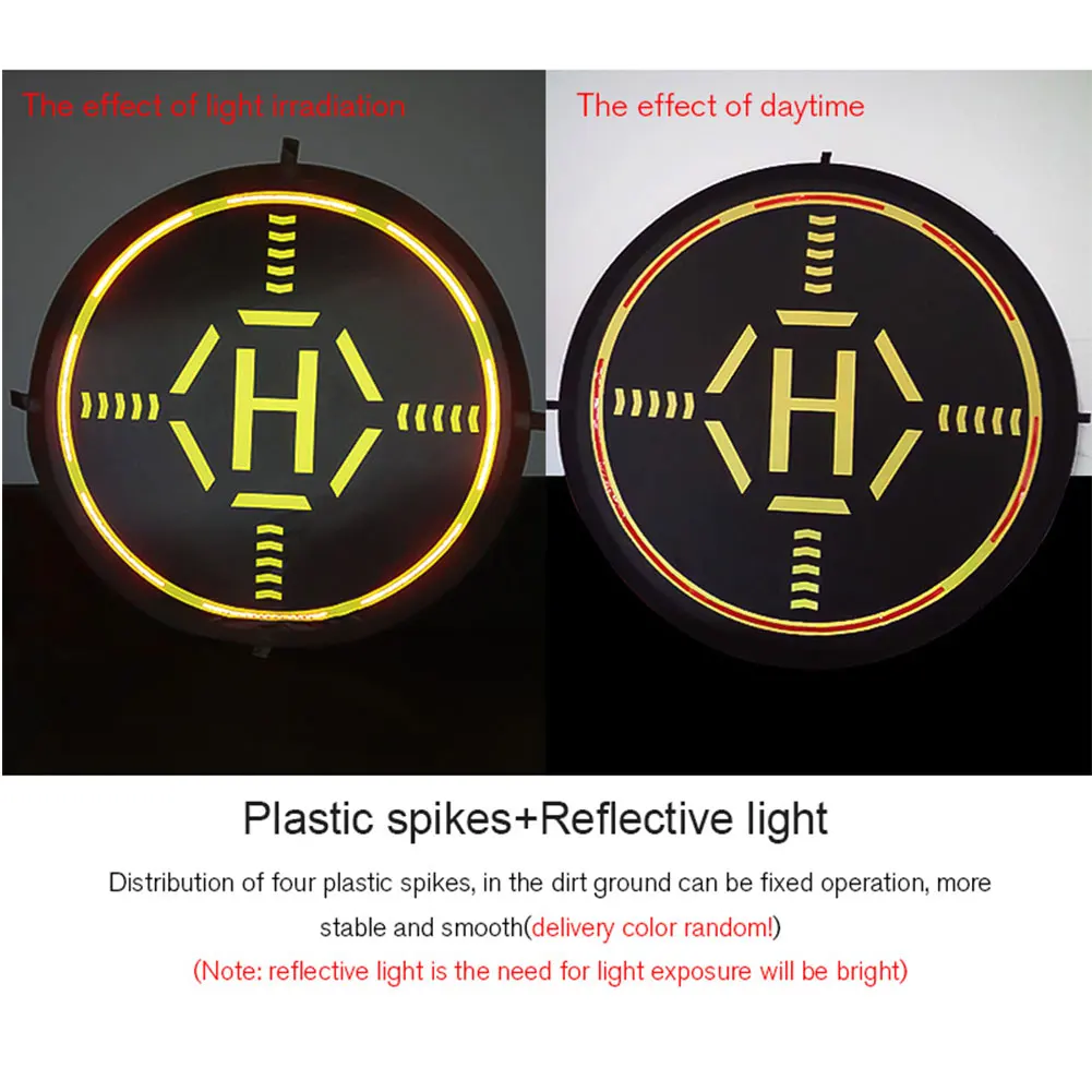 

110CM Practical Training Landing Pad Double-sided Foldable Portable Outdoor Travel With Reflective Strip Drone Accessories