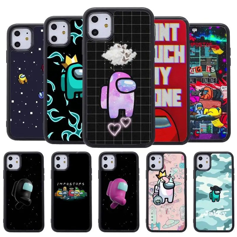 

Us Game Among Phone Case For Iphone 5 SE 2020 6 6s 7 8 plus X Xr XS 11 12 13 Mini Pro Max PC Fundas Cover