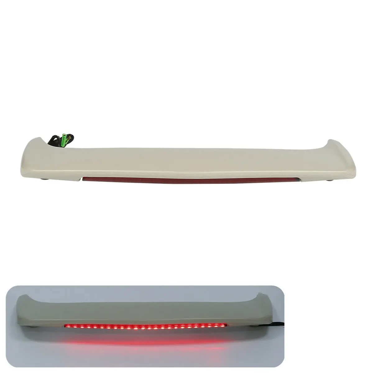 Мотоцикл Неокрашенный задний спойлер багажника W/LED свет объектива для Honda Goldwing