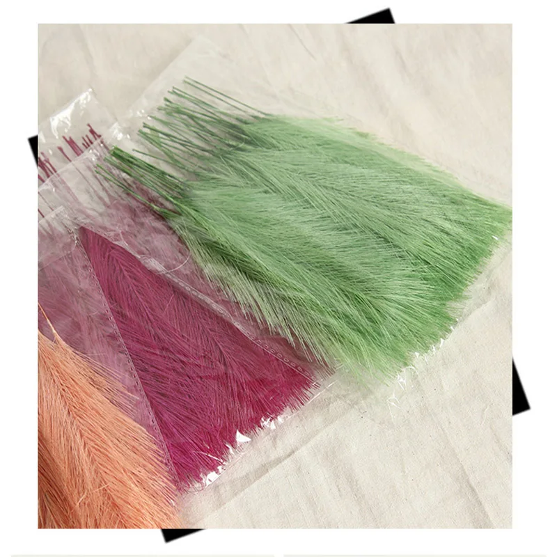 Дешевые 50 шт искусственный цветок перо узор горячий домашний сад свадебный