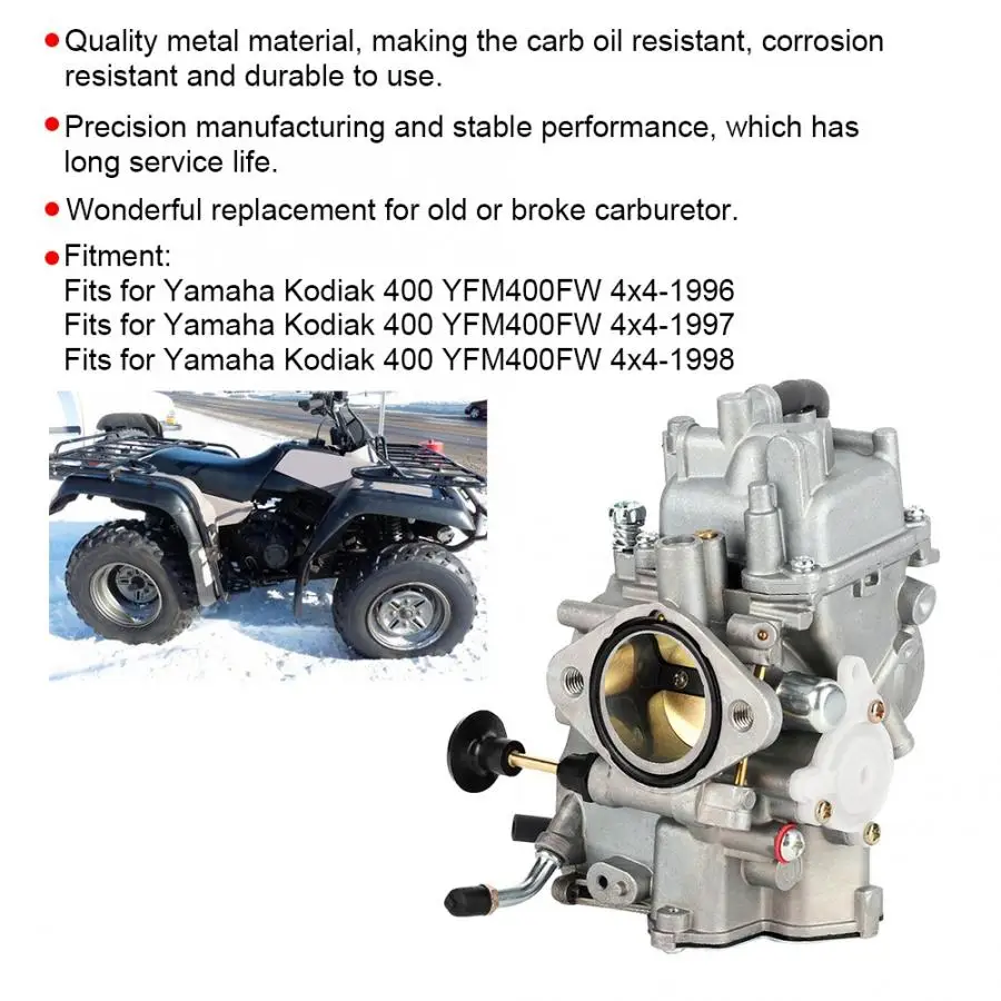 Карбюратор для мотоцикла Yamaha Kodiak 400 YFM400FW 4x4 1996 1998|Карбюратор| |