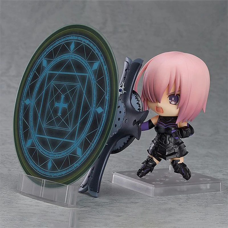 

​fate grand order Anime Shielder Mash Kyrielight 664# Figures PVC 10cm Action Figure Q.ver Collectible Model Toys Doll