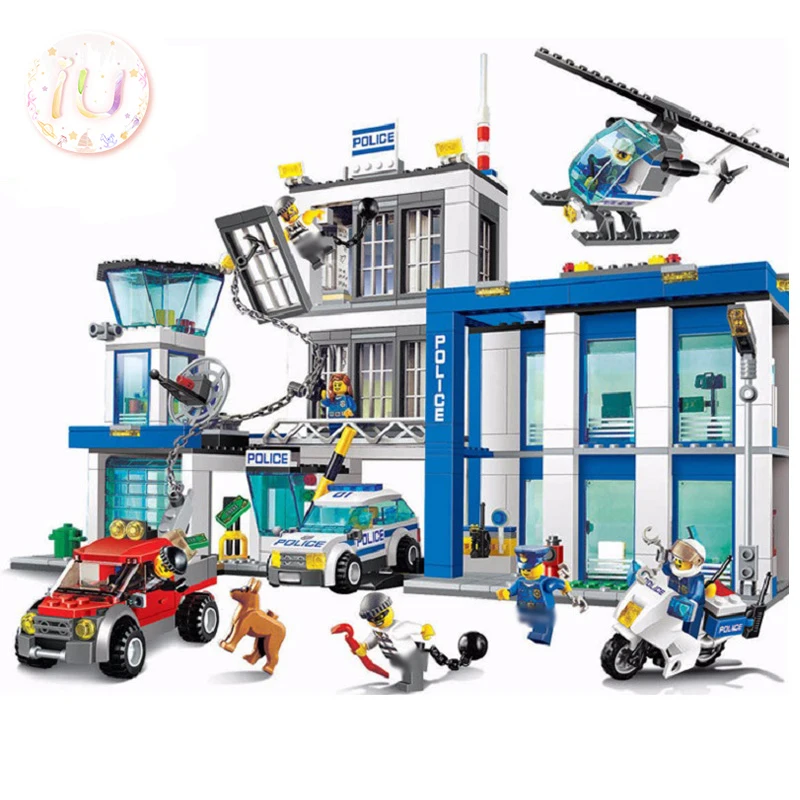 Городская серия полицейский набор строительных блоков BELA 10424 подарки на день