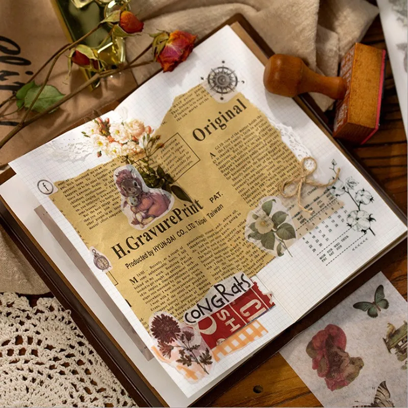 

free shipping 12packs Nostalgic Era Series Stickers For Kids DIY Scrapbooking Diary Photos Albums