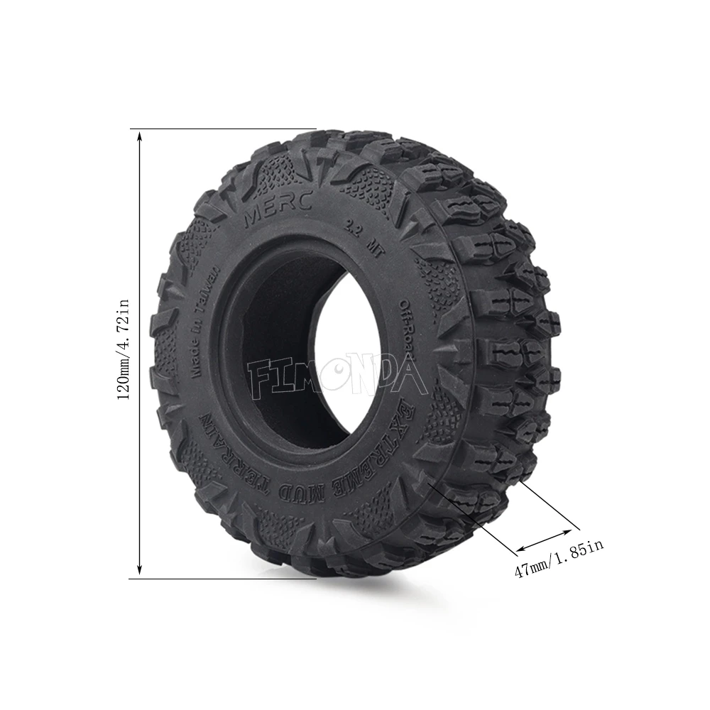 Резиновые шины Dragon Talon для радиоуправляемого гусеничного автомобиля Traxxas TRX4 Axial