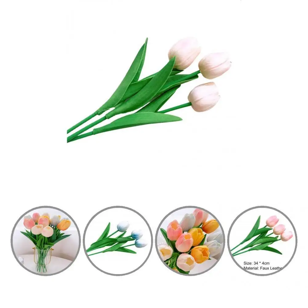 

Exquisite Hard to Fade Inspirational Decorative Art Tulip Decor for Decoration