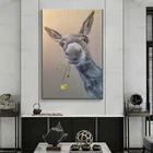 Картины на стену, искусство на холсте, искусство, животные, мультфильмы, Модульная картина, HD, милый Принт, плакаты для гостиной, домашний декор