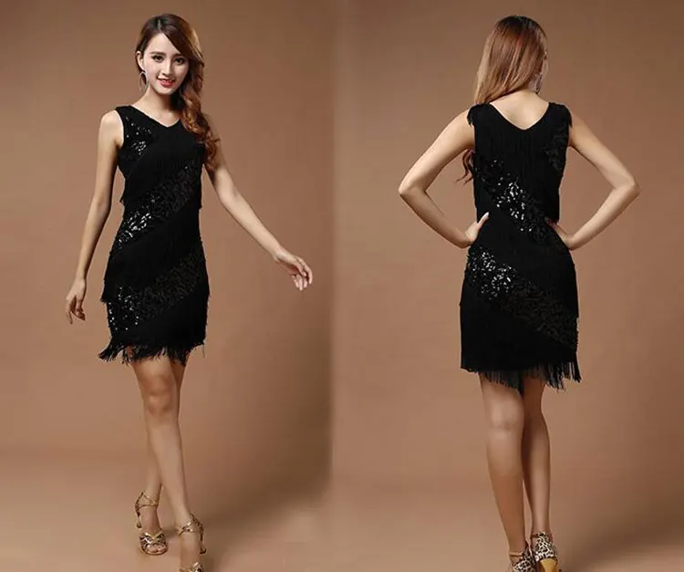 Красные латинские танцевальные костюмы Женская одежда для латиноамериканских