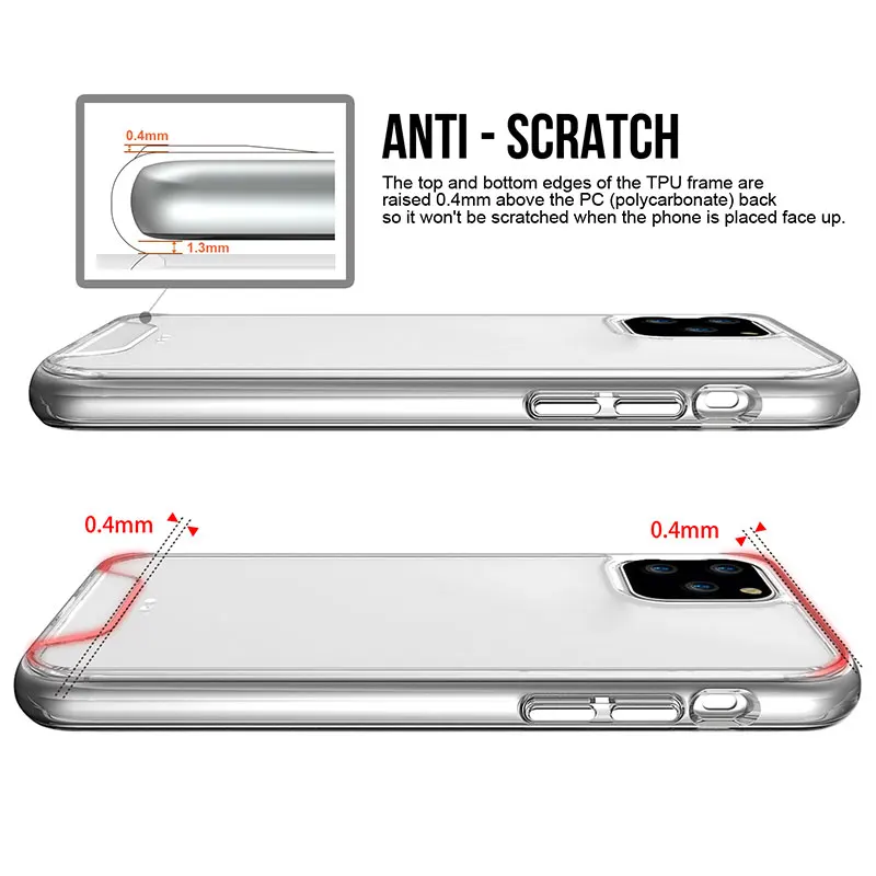 Прозрачный мягкий высококачественный чехол для телефона из ТПУ IPhone 6 1 с защитой