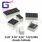 5 шт. цифровой трубки сегмент общий катод, анод красный 1Bit 2Bit 3Bit 4Bit цифровая трубка 0,28 0,36 0,4 0,56 дюймов красный светодиодный Дисплей