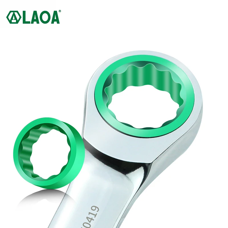 

LAOA 5.5-15mm Mini Short Ratchet Wrench Plum ratchet wrench CR-V Dual-purpose Spanner DIY Hand Tools
