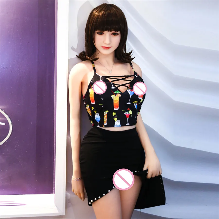 165 см (5.41ft) японская Силиконовая секс кукла маленькие груди и искусственная