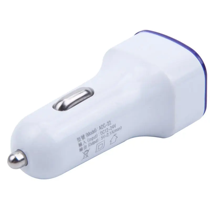 2.1A LED USB двойной 2 порт горячий адаптер гнездо Автомобильное зарядное устройство