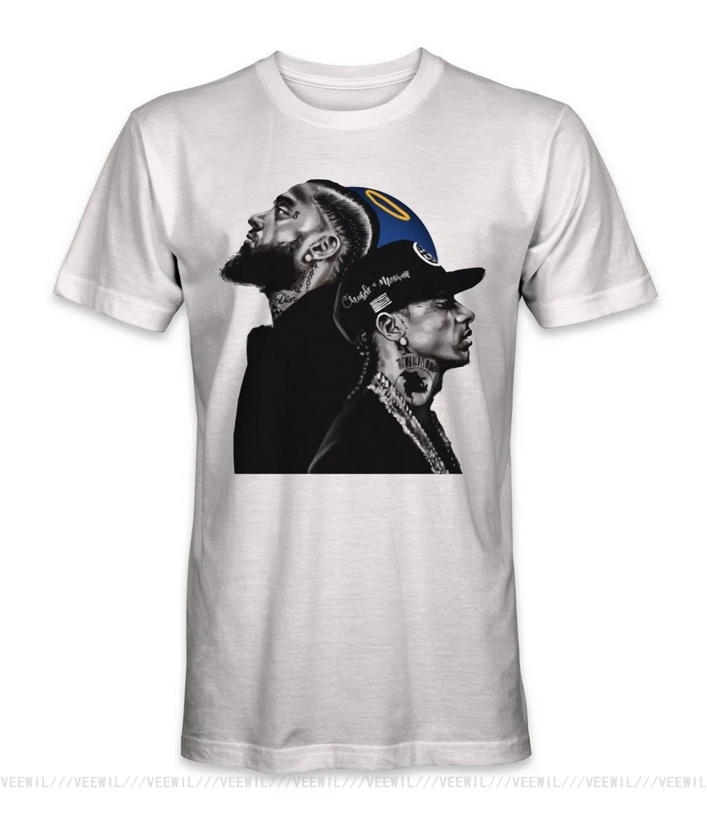 Nipsey Hussle ''портретного Т образные топы футболки новые Забавные унисекс Топы