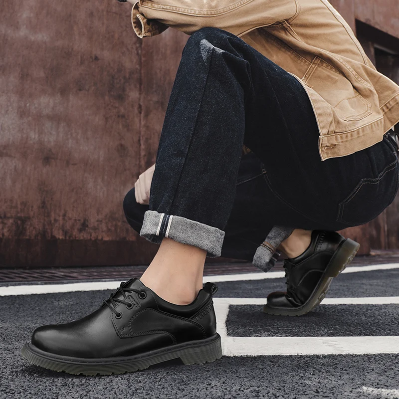 

Men's Casual Leather Shoes Casual Shoes Men Fashion Black Sport Zapatos Casuales Para Hombre Man Loafers For Male Shoe