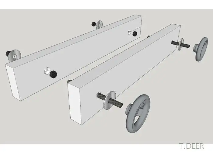 

1pair 5 Iron handwheel for Moxon Vise, DIY Woodworking Workbench Accessories