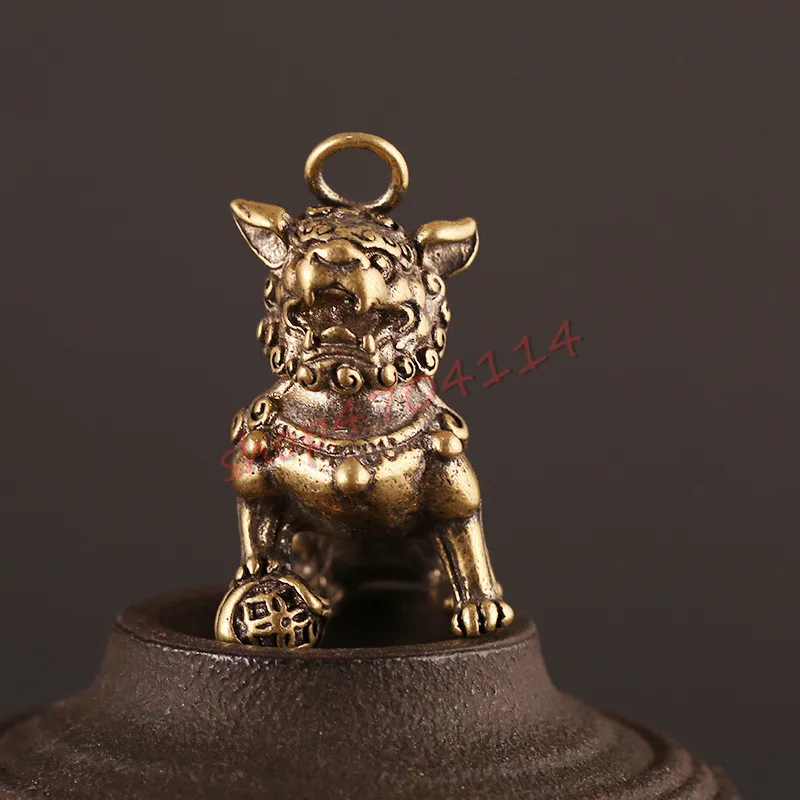 Креативный кулон в виде льва из чистой латуни изысканные поделки безделушки | Дом