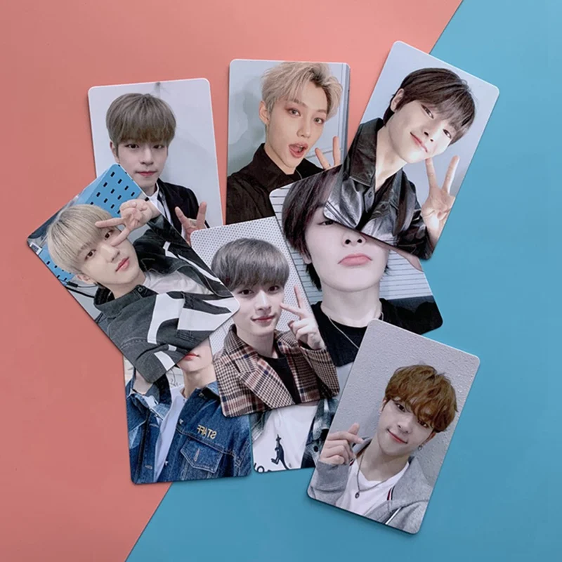 Альбом для фотографий Kpop Stray Kids 9 шт./компл. желтый из дерева | Канцтовары офиса и