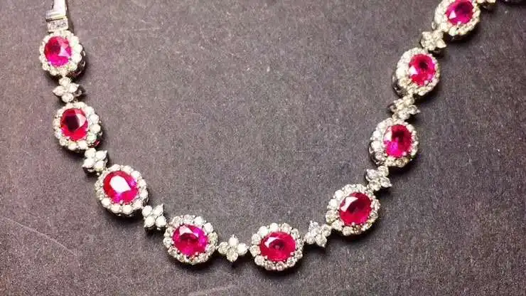 Свадебный браслет стихийных бедствий и реальные рубиновый твердый S925