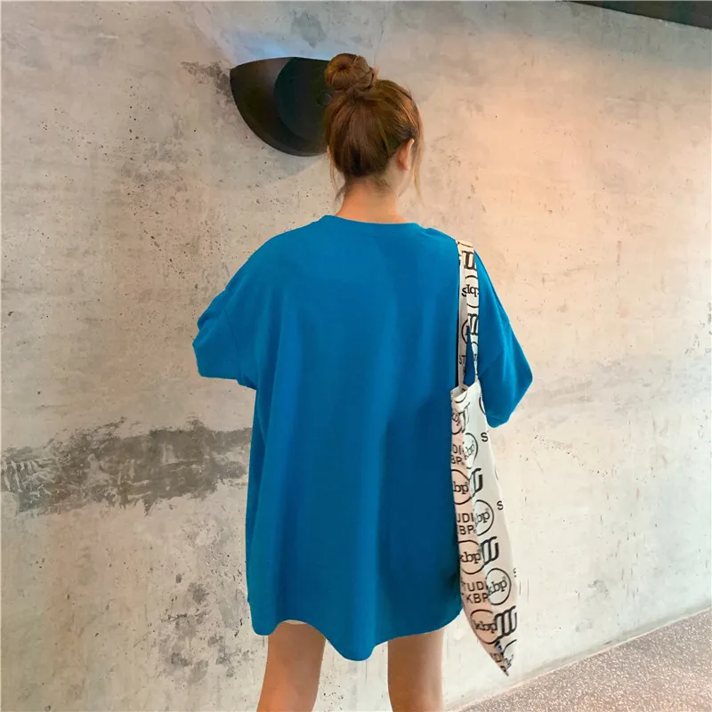 2020 женская футболка с коротким рукавом белая летняя верхняя одежда свободная