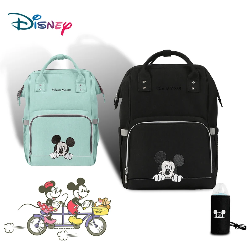 Disney Baby Bags for Mom Multifunctional USB Waterproof Fashion Mummy Maternity Nappy Bag Large Capacity Baby Stroller Organizer