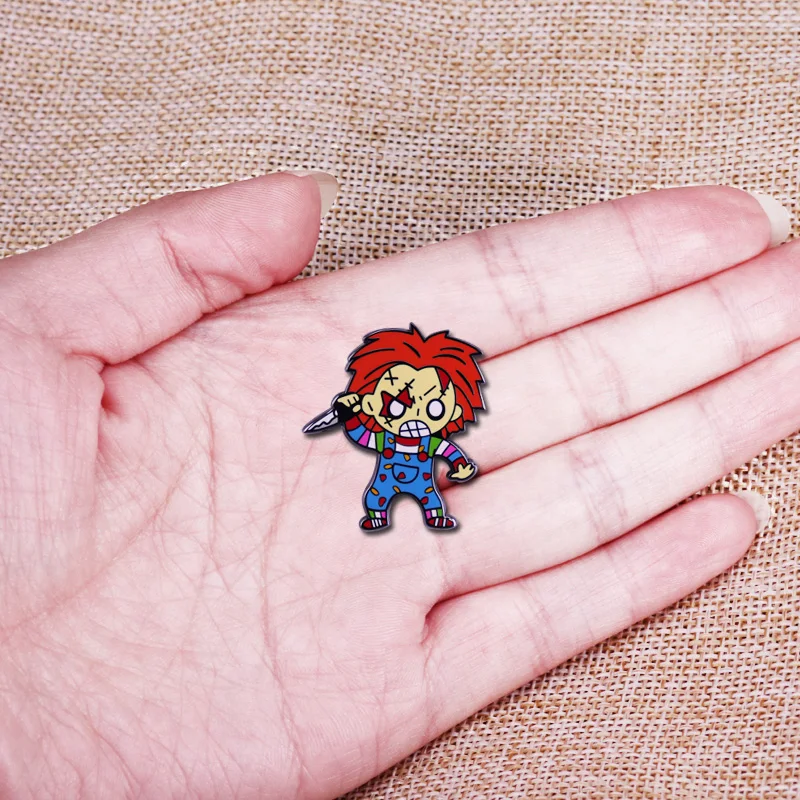 Коллективный значок фильма ужасов детский игровой мультяшный штифт Чаки