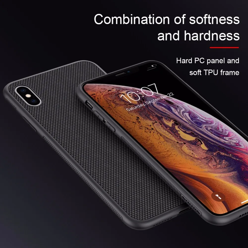 Чехол NILLKIN для iPhone XR текстурированная нейлоновая волоконная жесткая панель из