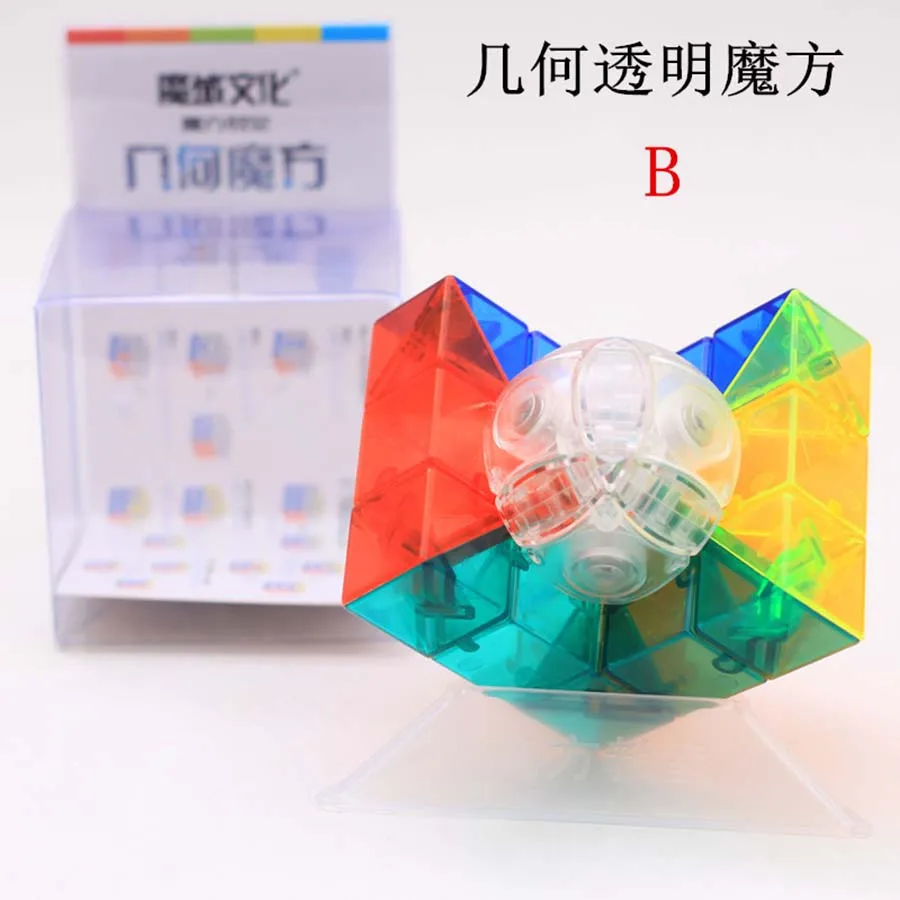 

Moyu Mofangjiaoshi Transparent Magic Cube Strange Shape Neo Cubo Magico Twisted Cube Puzzle Games Toy For Children Challange