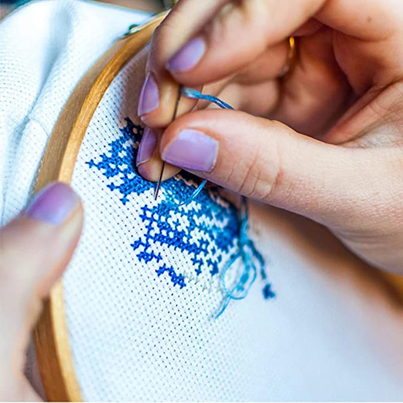 

10pcs/set 8-30cm Wooden Embroidery Hoops Frame Set Bamboo Embroidery Hoop Rings for DIY Cross Stitch Needle DIY Hand Craft Tools