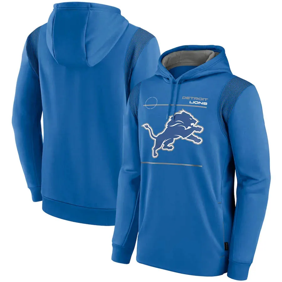 

Detroit Men's Lions Sideline Logo Performance Pullover Men Brand Sweatshirts Hoodie clothing