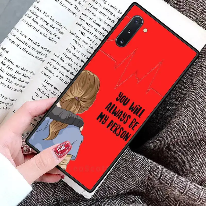 

Greys Anatomy You're My Person color Phone Case For Samsung Galaxy S8 S9 S10 Plus S10E Note 3 4 5 6 7 8 9 10 Pro Lite cover