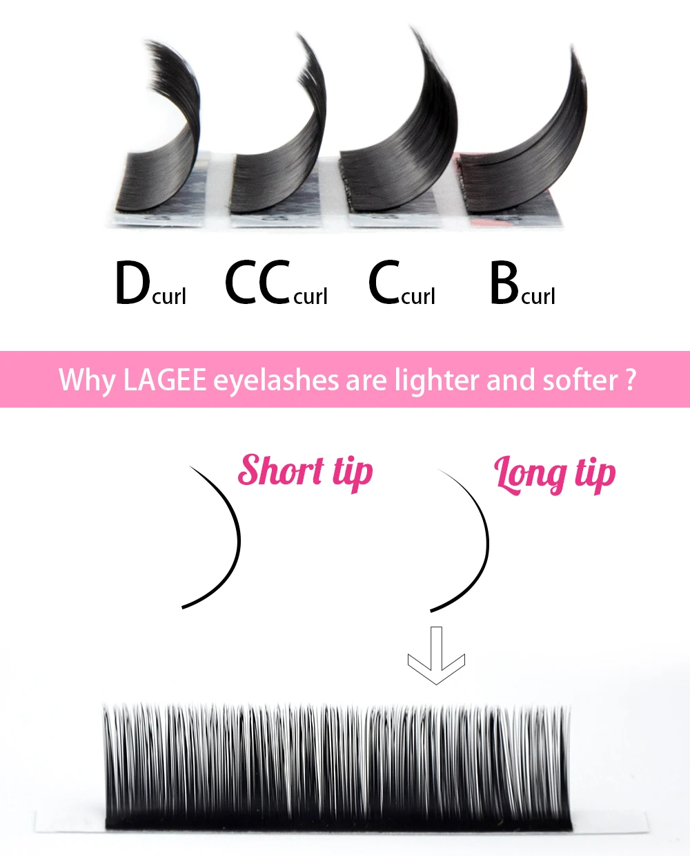 LAGEE 8 чехлов 7-15 мм Смешанные высококачественные искусственные норковые Индивидуальные Накладные ресницы черные накладные ресницы мягкие натуральные дизайн