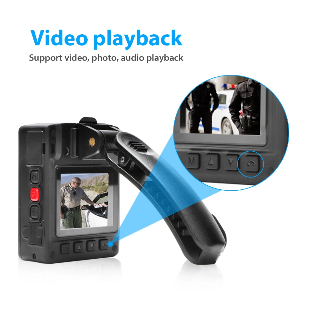 Body Worn Camera HD 1296P Security Video IR Night Built in 64GB 170 lens DVR Cam Wearable ipcam | Безопасность и защита
