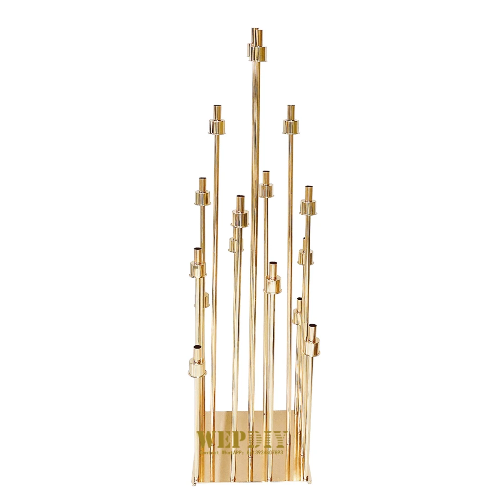 

Wedding props 16-head starlight wedding guide golden multi-head candle holder wedding scene decoration guide