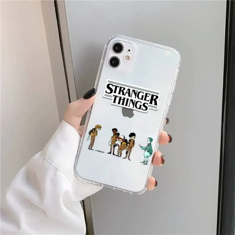 

Stranger Stranger Things season Phone Case Transparent for iPhone 11 12 mini pro XS MAX 8 7 6 6S Plus X 5S SE 2020 XR