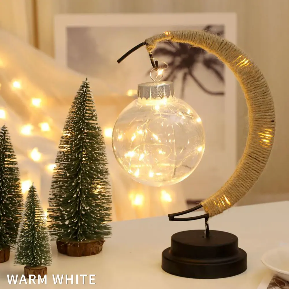 Светодиодный ночник в форме луны и желаний цветная настольная лампа украшение