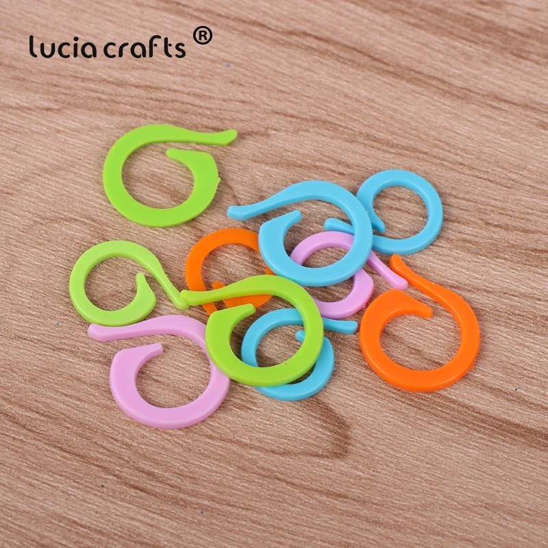 1 набор пластиковых U-образных зажимов для вязания крючком инструментов