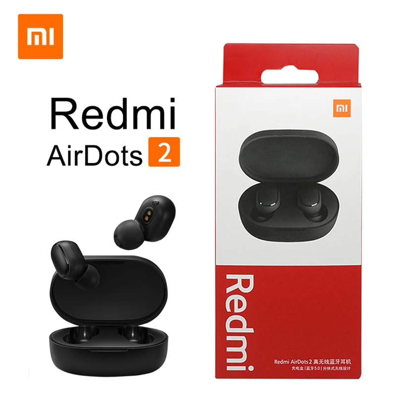 TWS наушники Xiaomi Redmi AirDots 2 с поддержкой Bluetooth 5 0 и микрофоном|Наушники гарнитуры| |