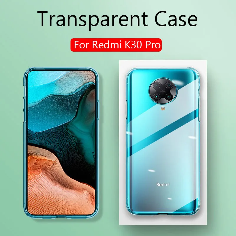 Чехол для Xiaomi Redmi K30 Pro тонкие мягкие прозрачные высокопрозрачные чехлы из ТПУ