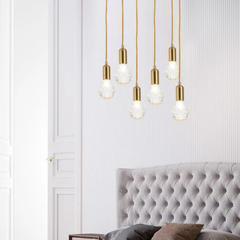 Modern G9 LED Pendant Lights Crystal Glass Handlamp Nordic Lamps for Living Room/Restaurant/Home Lighting AC220V | Лампы и освещение